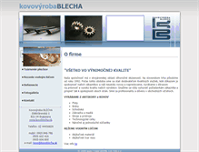 Tablet Screenshot of kovoblecha.sk